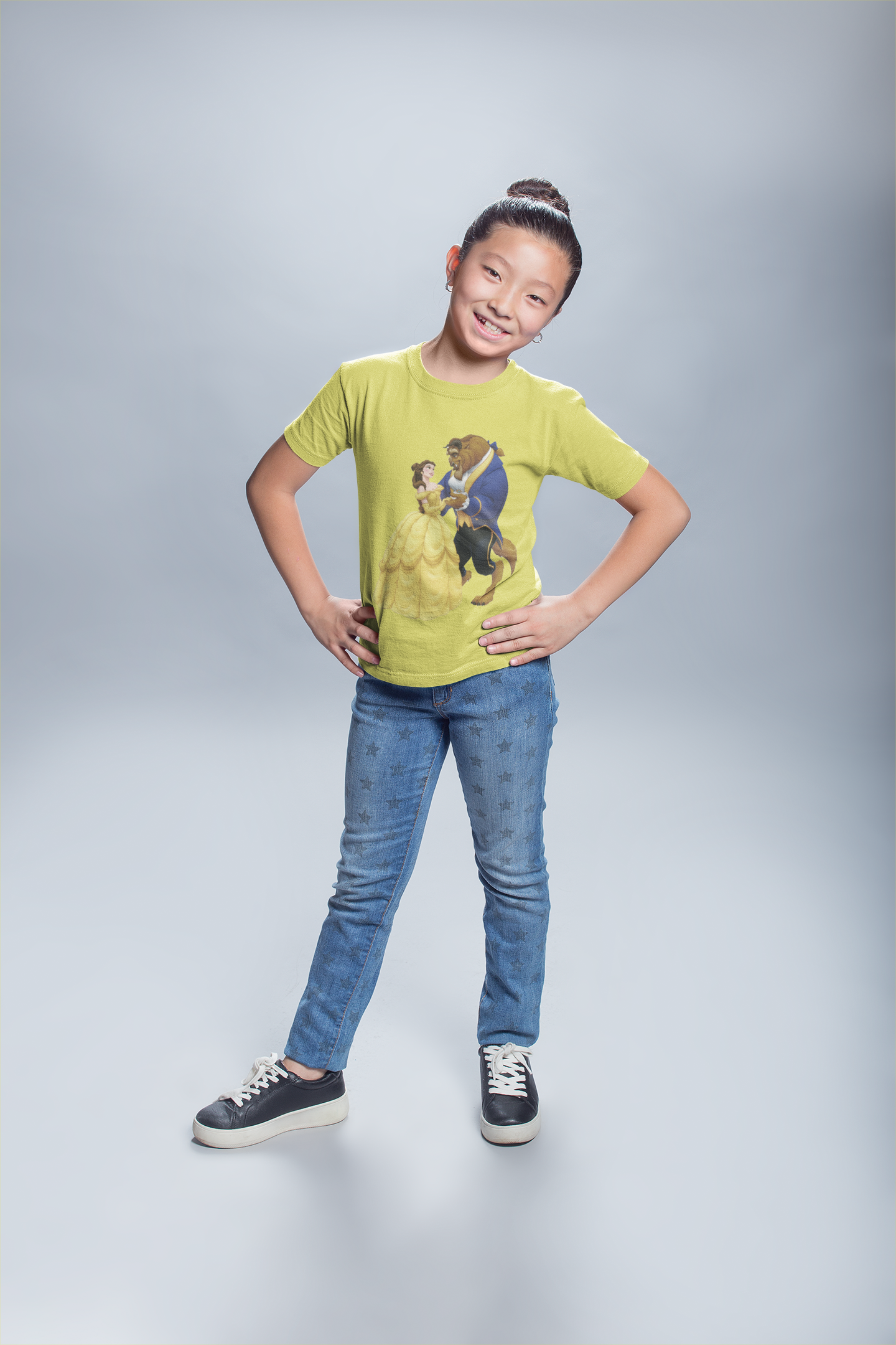 Cute Princess Half Sleeves T-Shirt For Girls -FunkyTeesClub