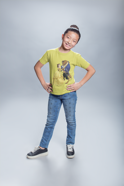 Cute Princess Half Sleeves T-Shirt For Girls -FunkyTeesClub