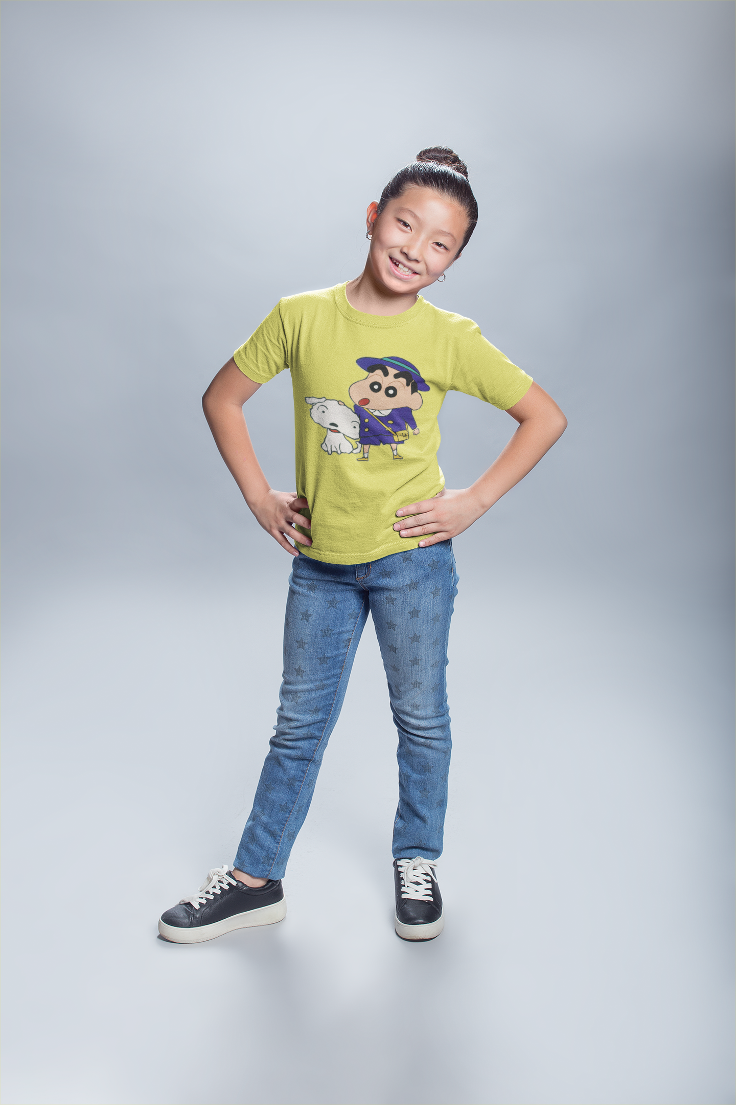 Cute Cartoon Half Sleeves T-Shirt For Girls -FunkyTeesClub