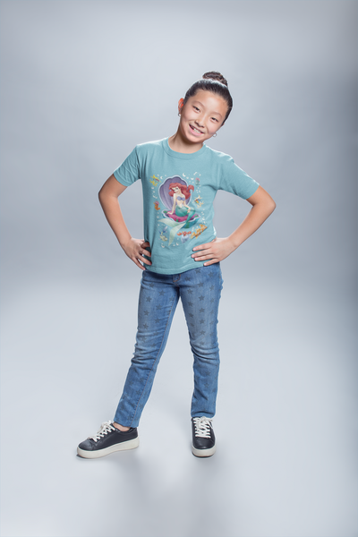 Cute Princess Half Sleeves T-Shirt For Girls -FunkyTeesClub