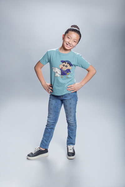 Cute Cartoon Half Sleeves T-Shirt For Girls -FunkyTeesClub