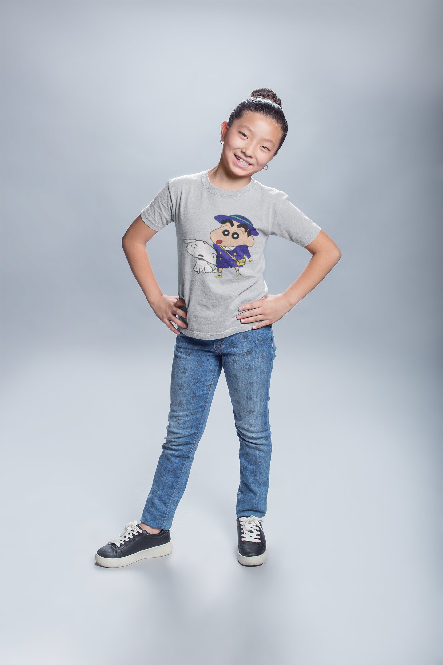 Cute Cartoon Half Sleeves T-Shirt For Girls -FunkyTeesClub