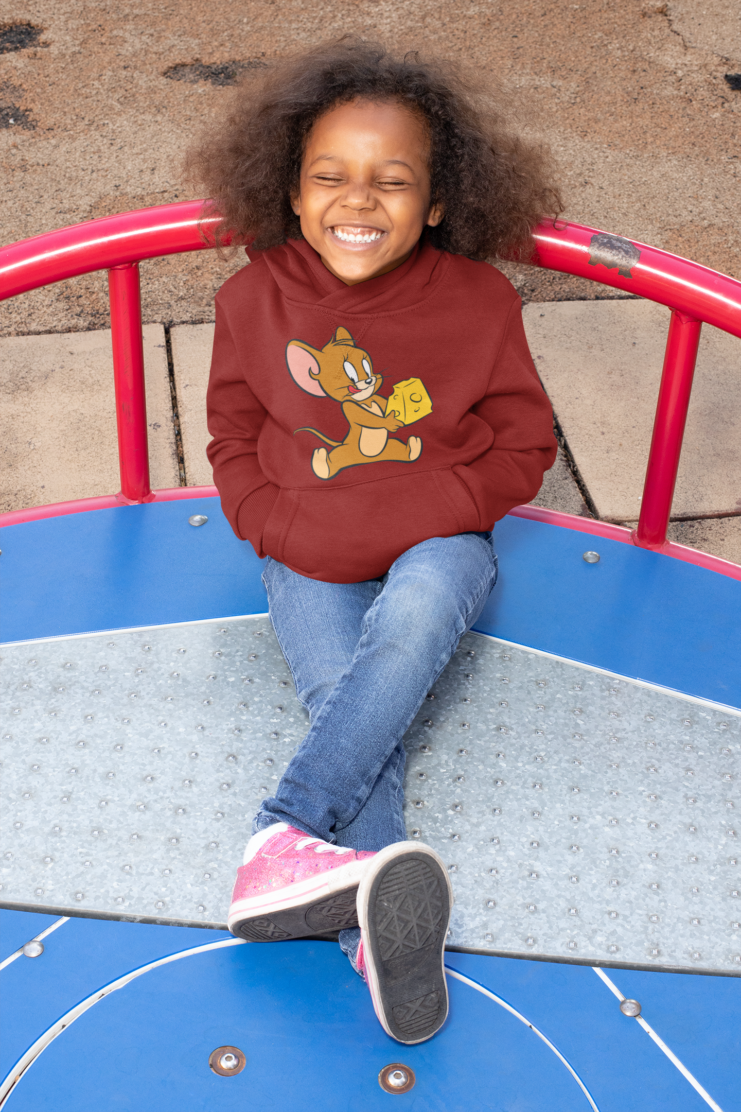 Cute Cartoon Girl Hoodies-FunkyTeesClub