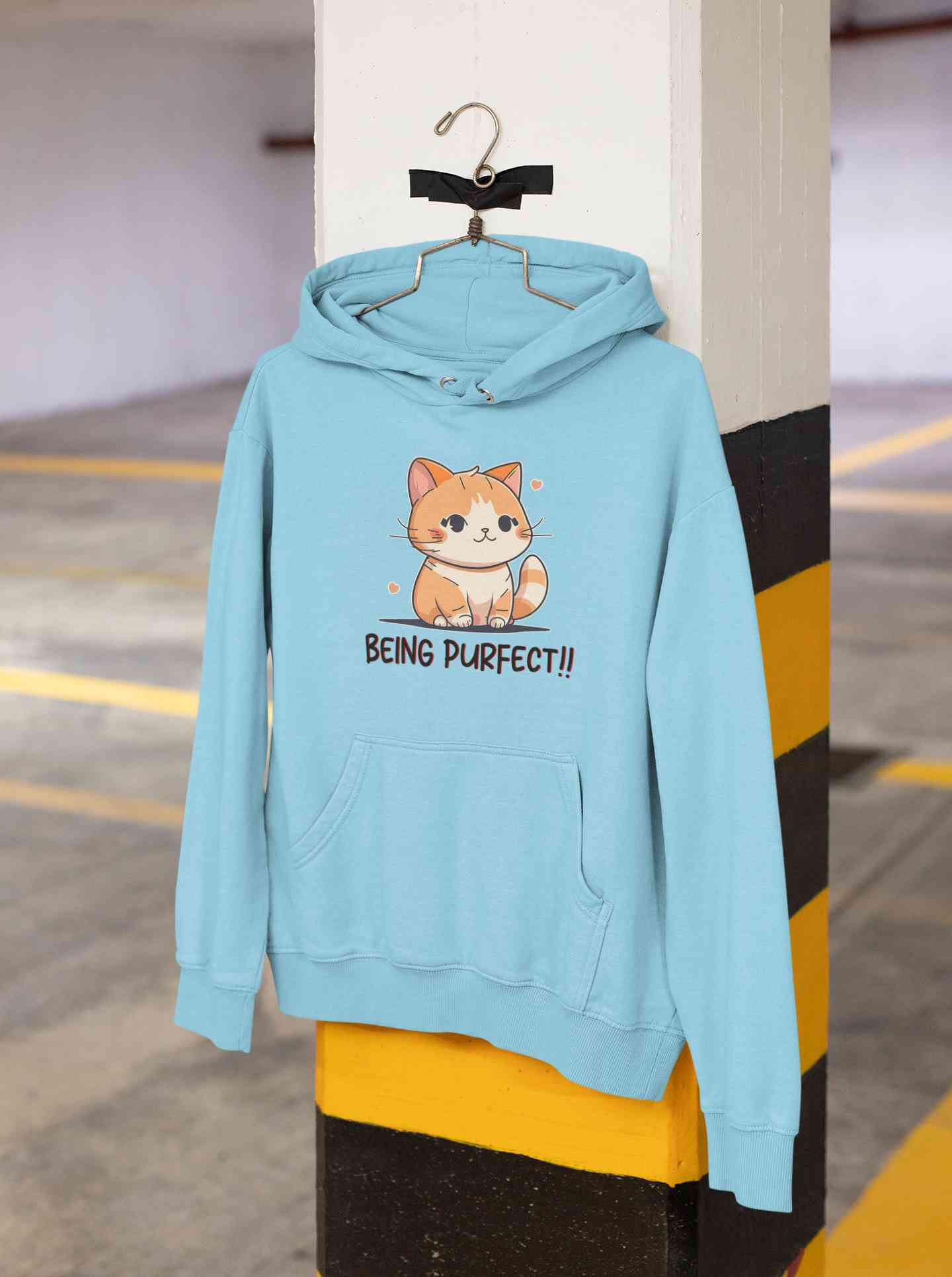 Being Purfect Hoodies for Women-FunkyTeesClub