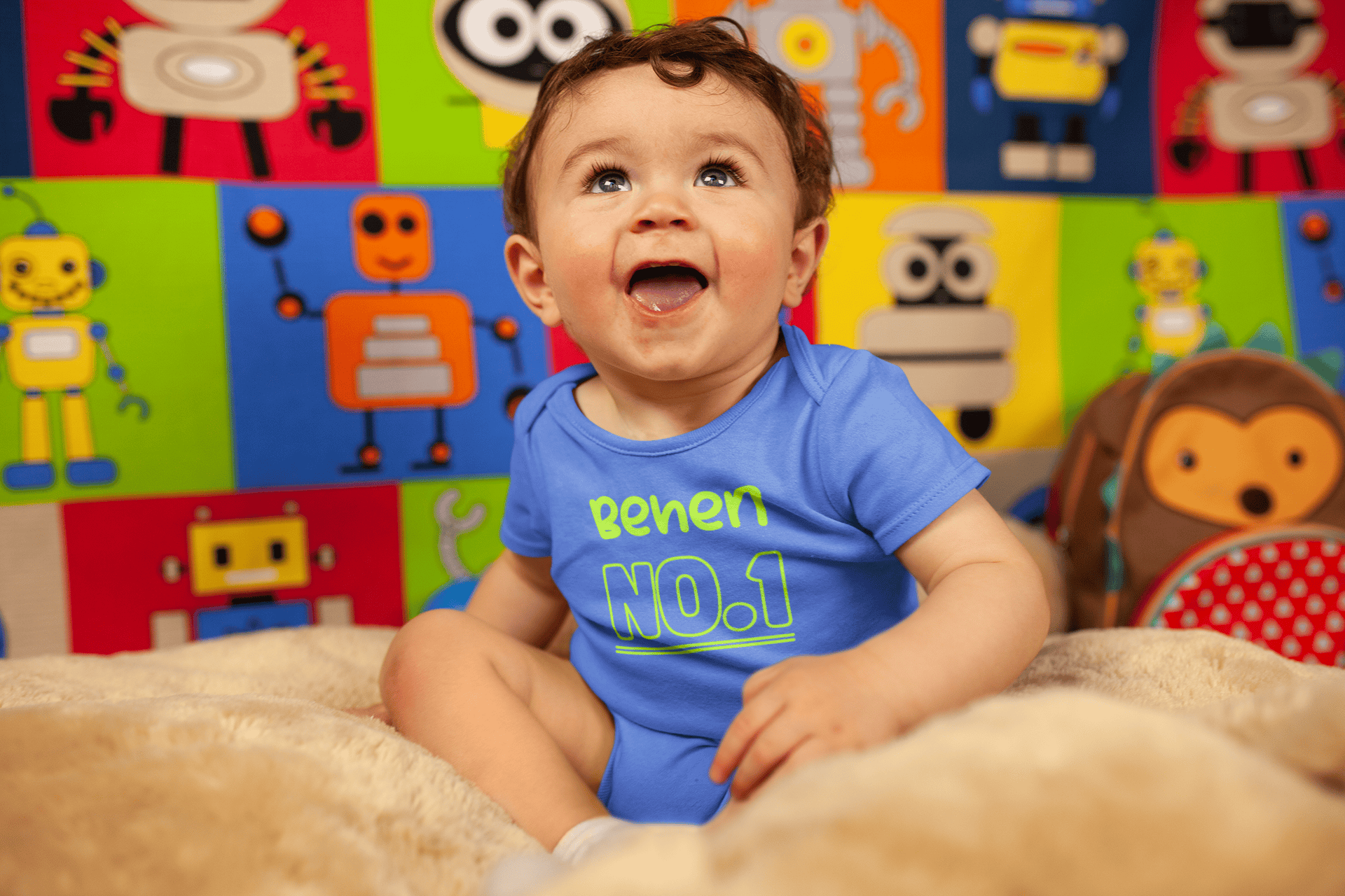 Behen No.1 Rakshabadhan Rompers for Baby Boy- FunkyTeesClub