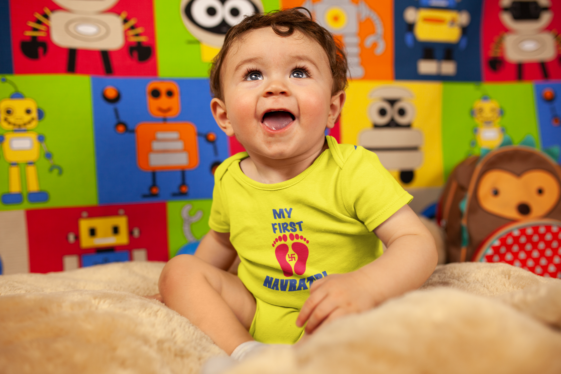 My First Navratri Rompers for Baby Boy- FunkyTeesClub