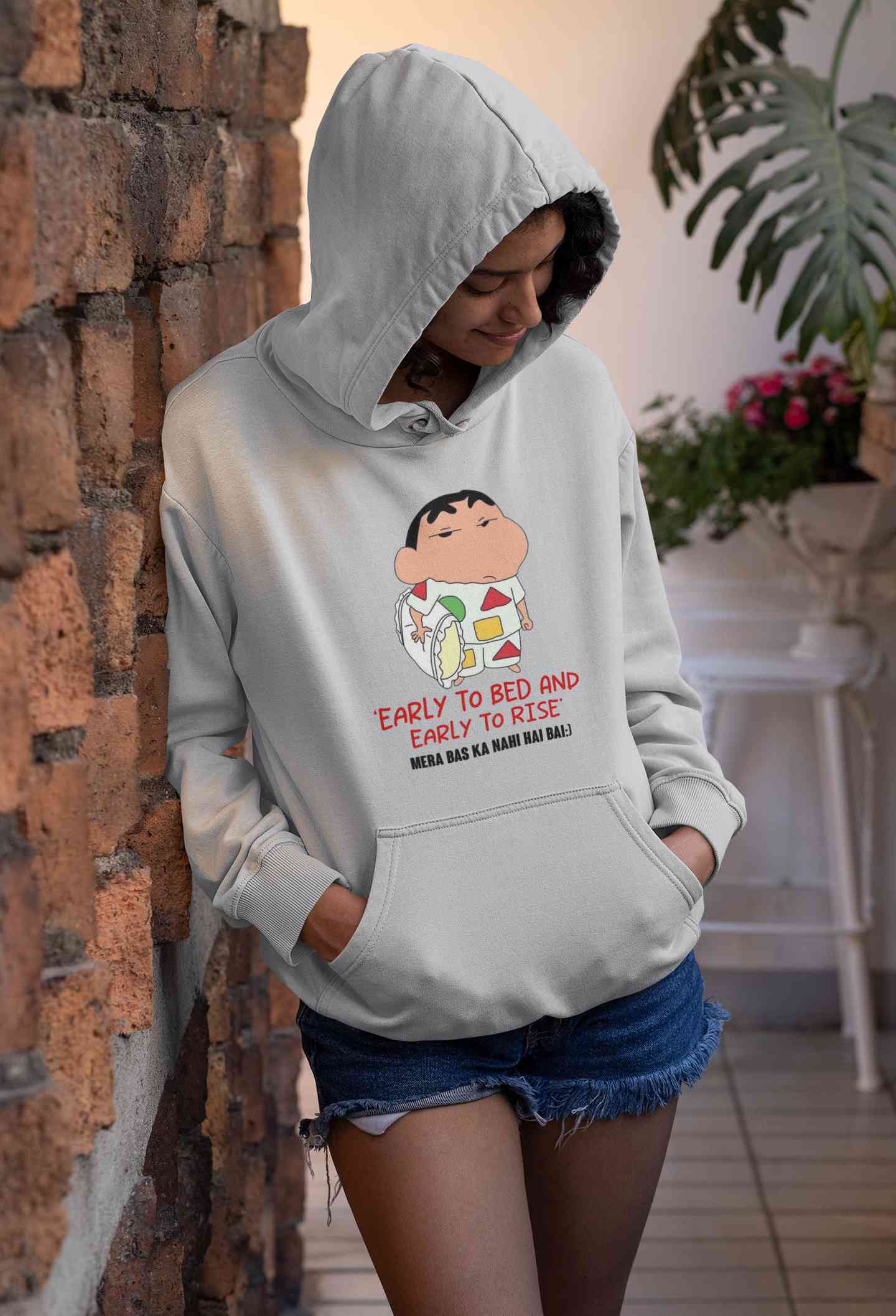 Early To Bed And Early To Rise Cartoon Funny Memes Hoodies for Women-FunkyTeesClub