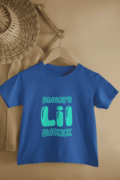 Bhaiyas Little Sidekick Rakshabandhan Half Sleeves T-Shirt For Girls -FunkyTeesClub