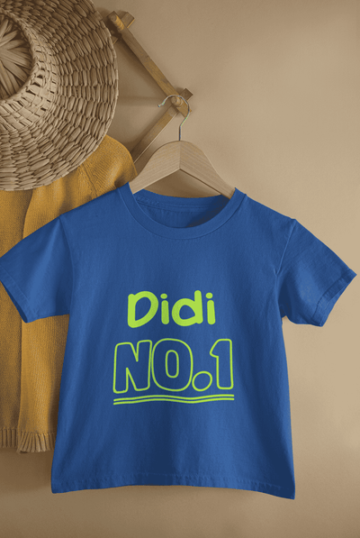 Didi No.1 Rakshabandhan Half Sleeves T-Shirt For Girls -FunkyTeesClub