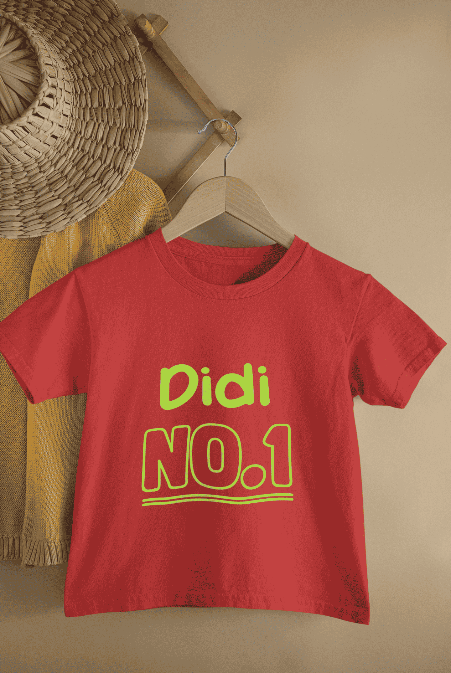 Didi No.1 Rakshabandhan Half Sleeves T-Shirt For Girls -FunkyTeesClub