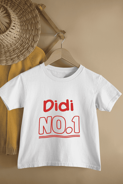 Didi No.1 Rakshabandhan Half Sleeves T-Shirt For Girls -FunkyTeesClub