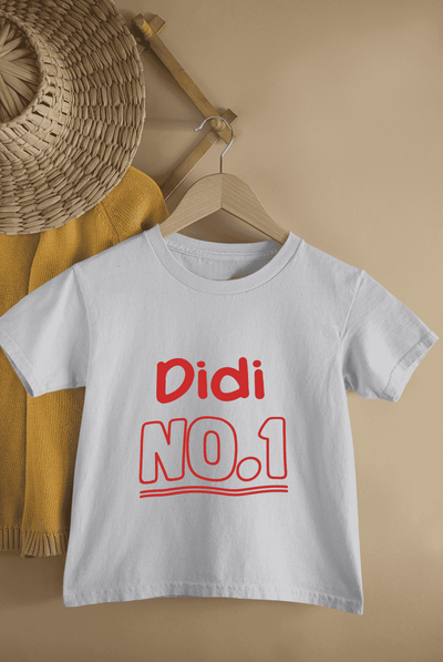 Didi No.1 Rakshabandhan Half Sleeves T-Shirt For Girls -FunkyTeesClub