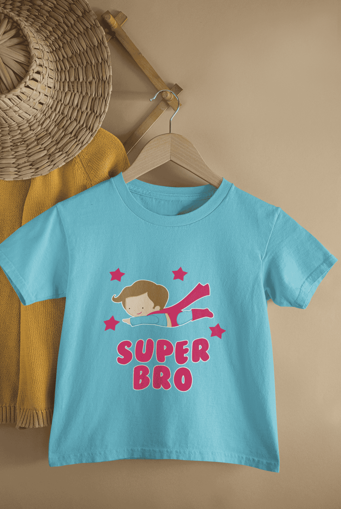 Super Bro Rakshabandhan Half Sleeves T-Shirt for Boys -FunkyTeesClub