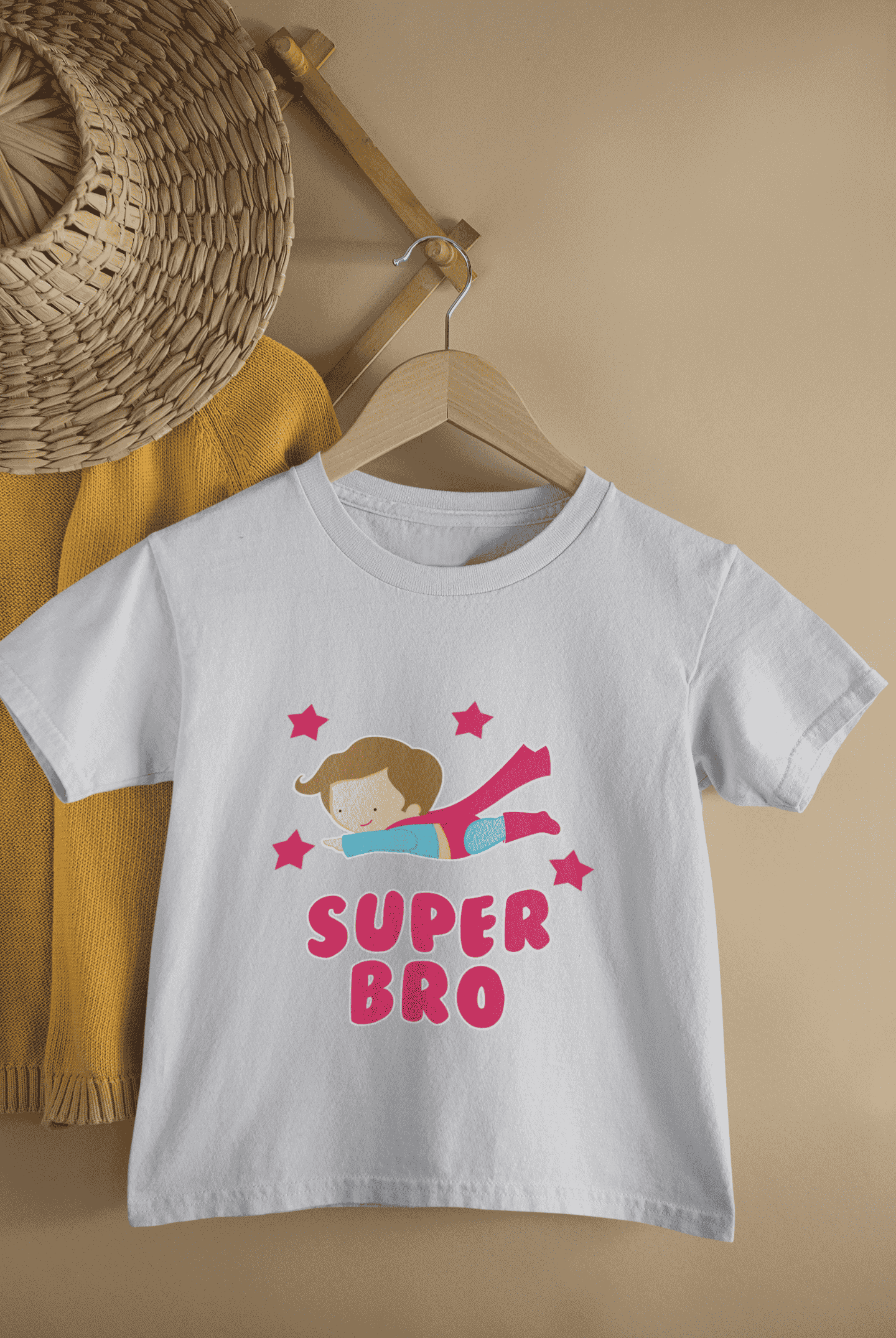 Super Bro Rakshabandhan Half Sleeves T-Shirt for Boys -FunkyTeesClub