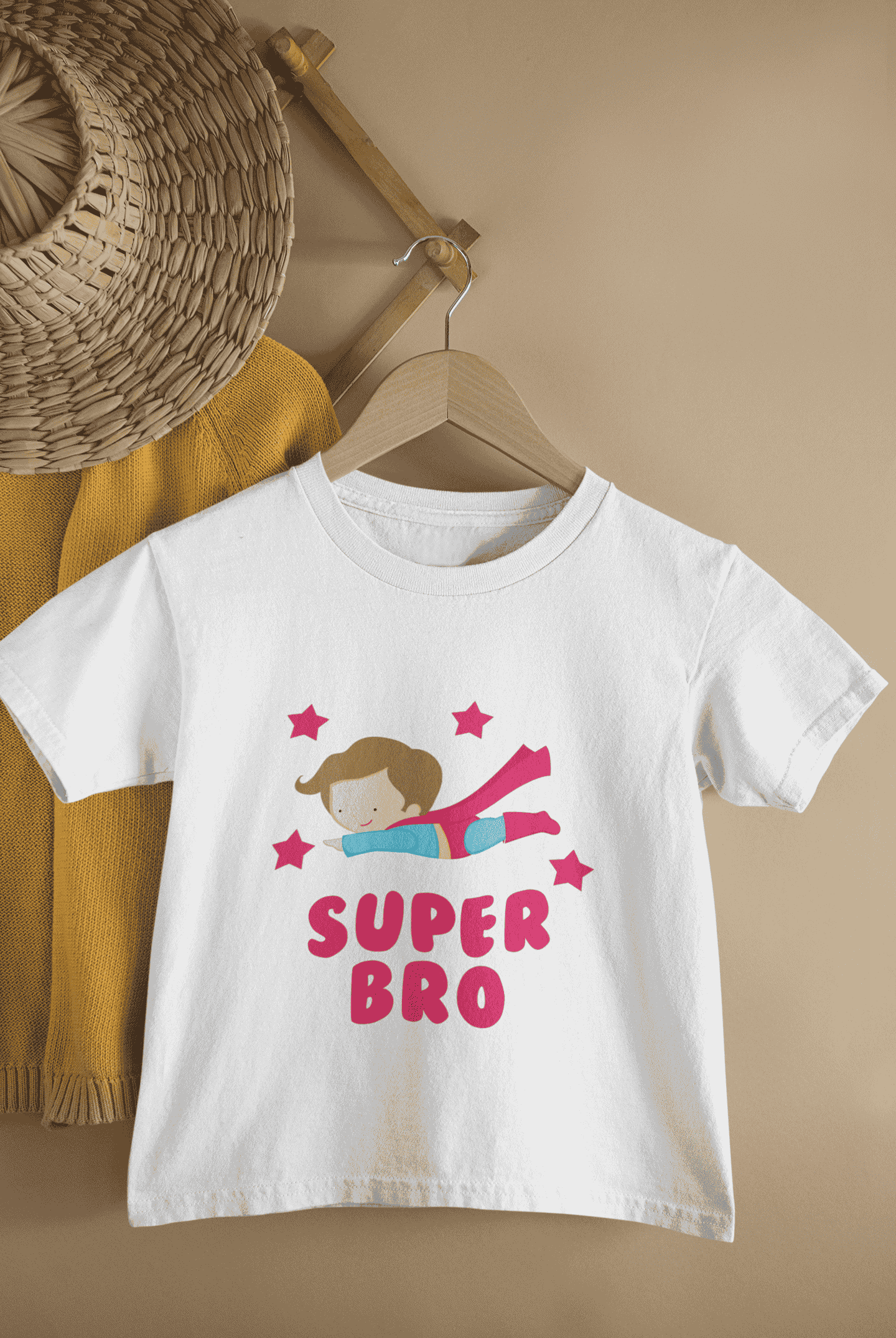 Super Bro Rakshabandhan Half Sleeves T-Shirt for Boys -FunkyTeesClub