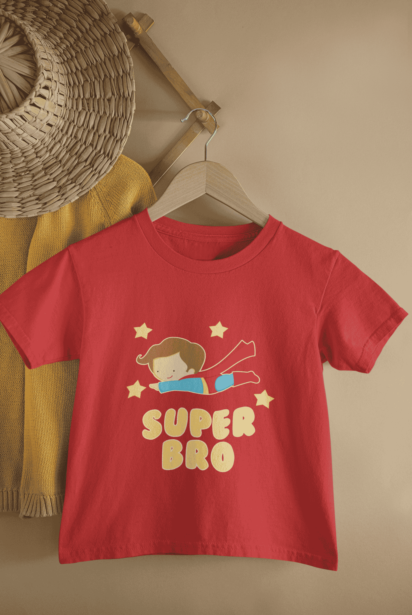 Super Bro Rakshabandhan Half Sleeves T-Shirt for Boys -FunkyTeesClub