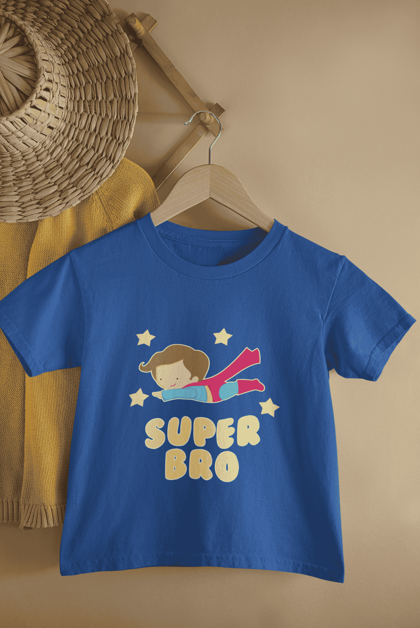Super Bro Rakshabandhan Half Sleeves T-Shirt for Boys -FunkyTeesClub