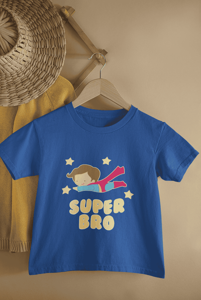 Super Bro Rakshabandhan Half Sleeves T-Shirt for Boys -FunkyTeesClub