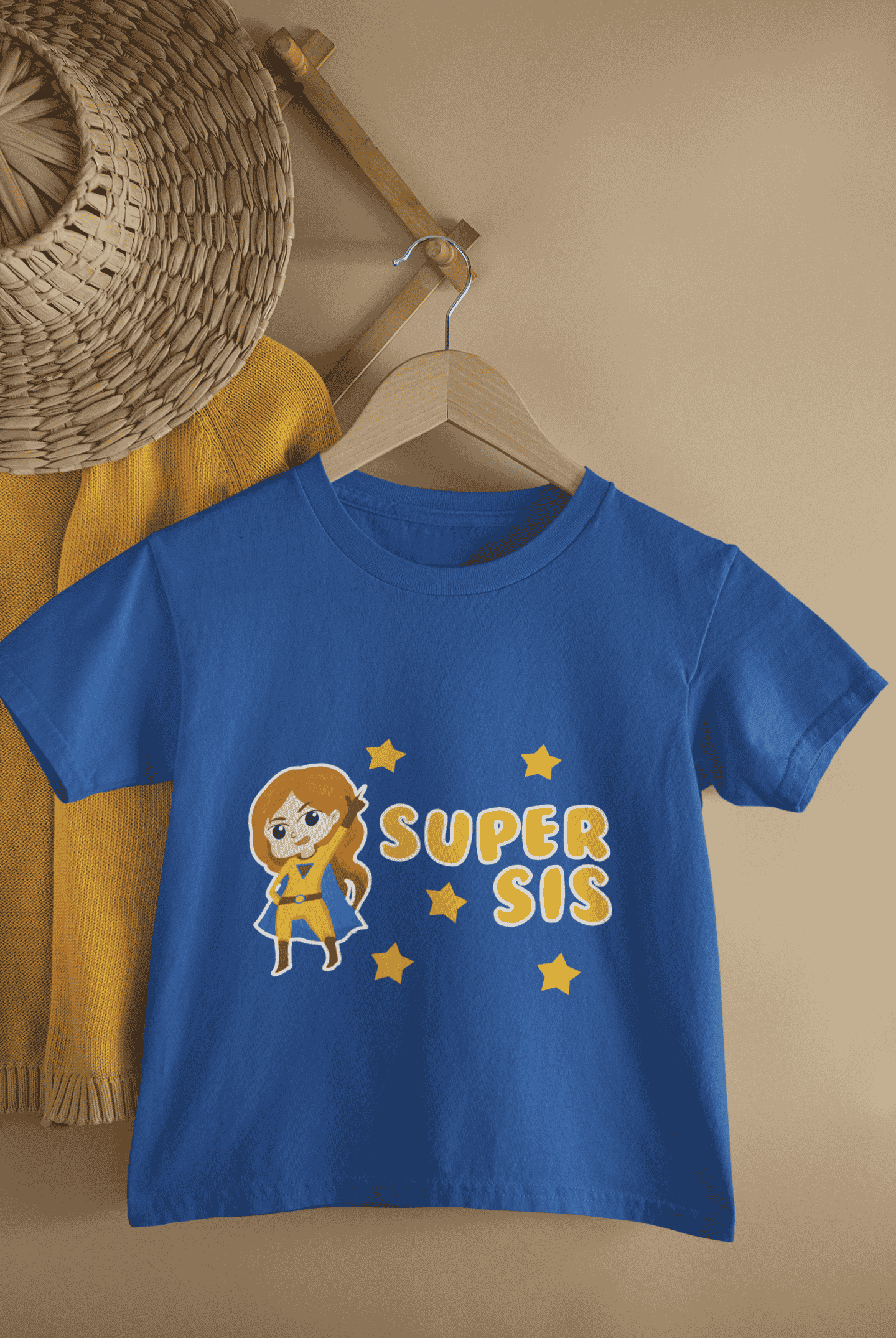 Super Sis Rakshabandhan Half Sleeves T-Shirt For Girls -FunkyTeesClub