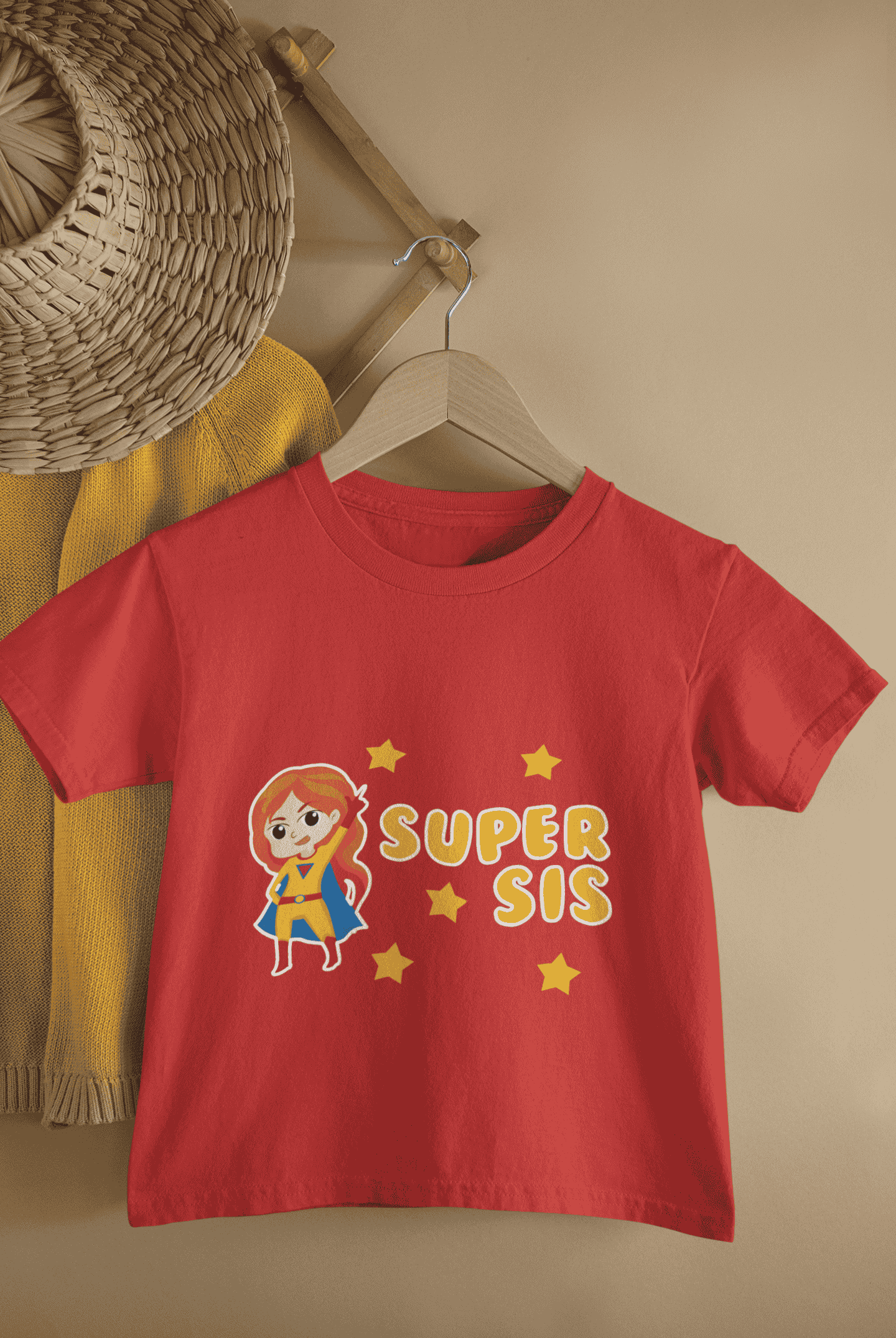 Super Sis Rakshabandhan Half Sleeves T-Shirt For Girls -FunkyTeesClub