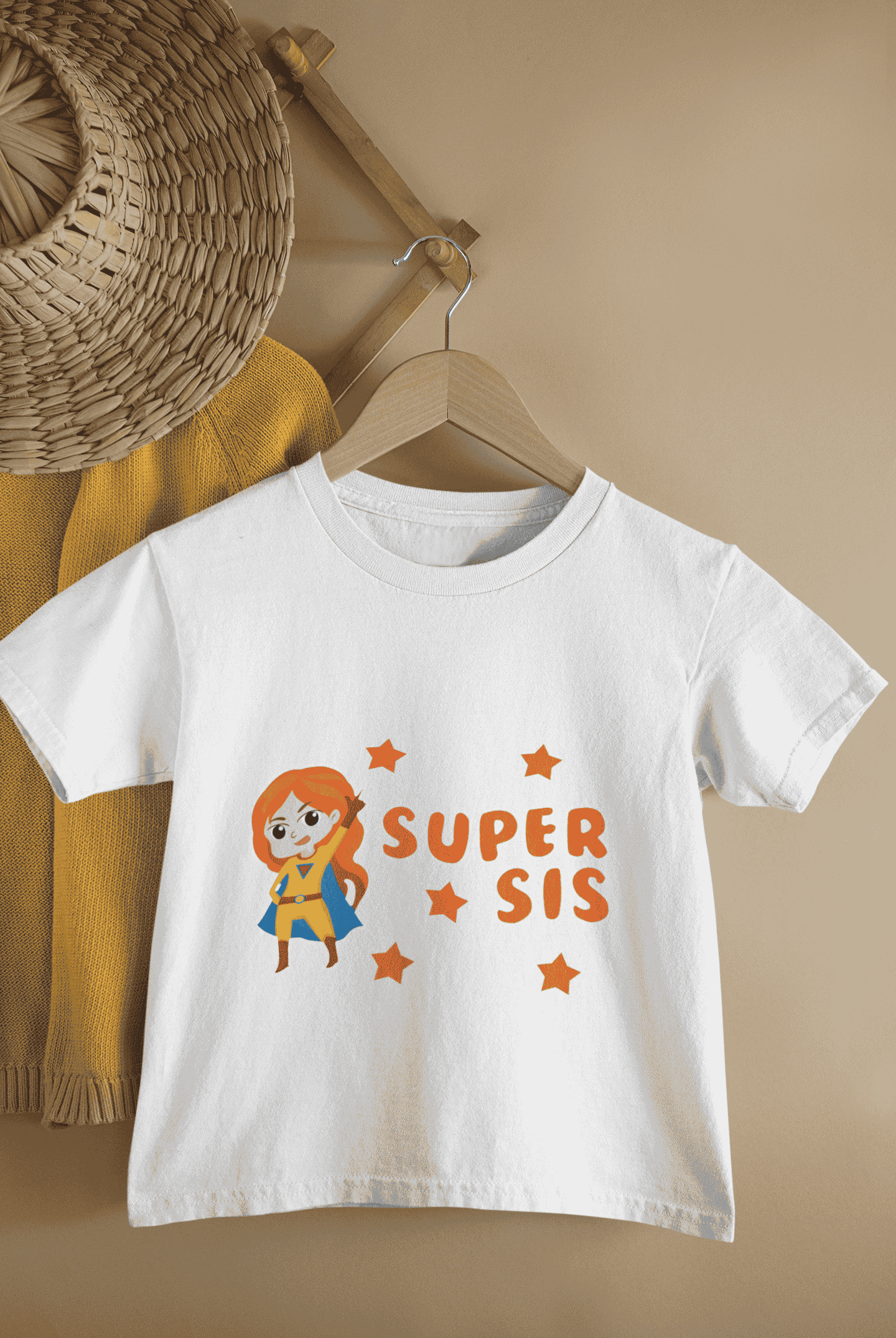 Super Sis Rakshabandhan Half Sleeves T-Shirt For Girls -FunkyTeesClub