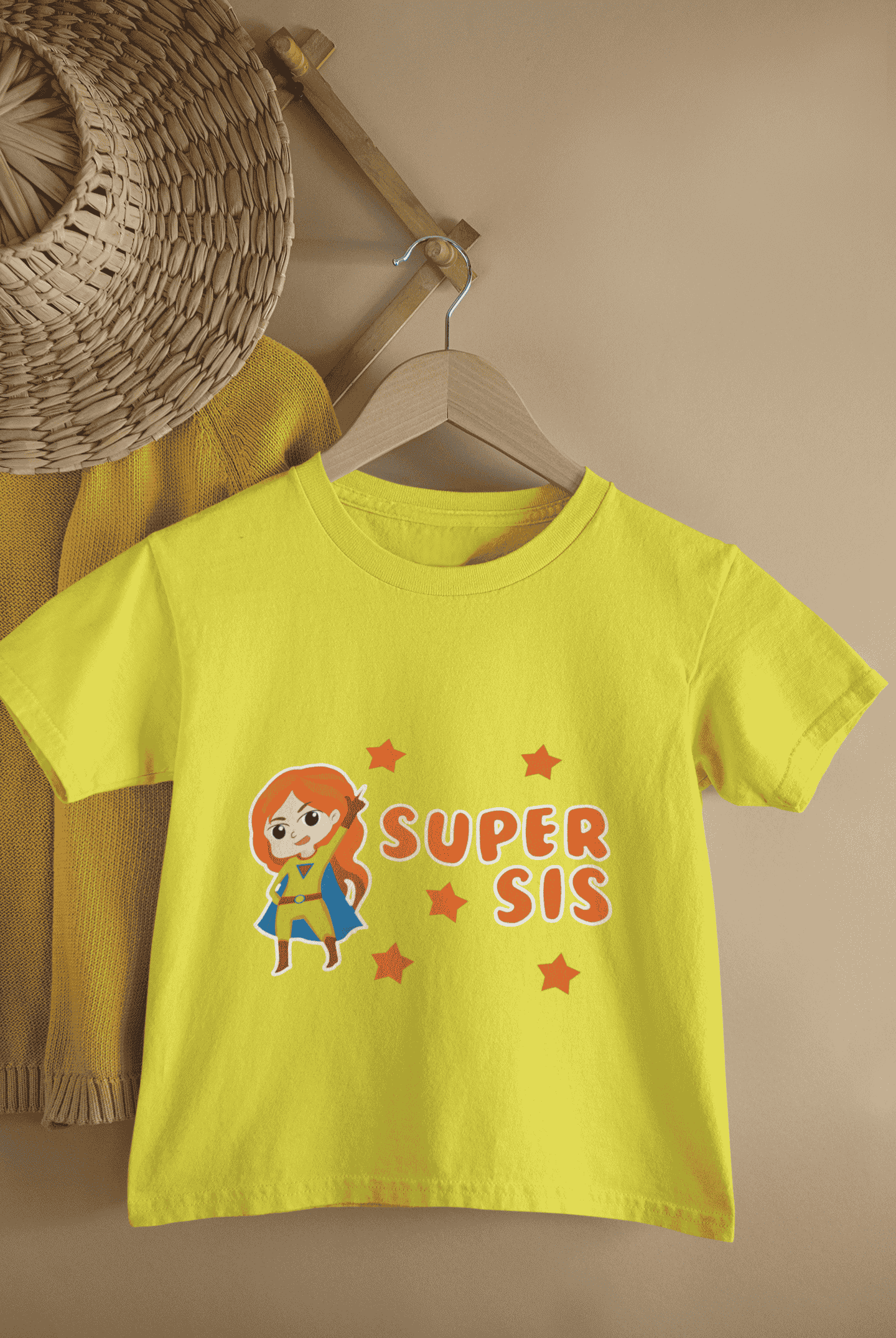 Super Sis Rakshabandhan Half Sleeves T-Shirt For Girls -FunkyTeesClub
