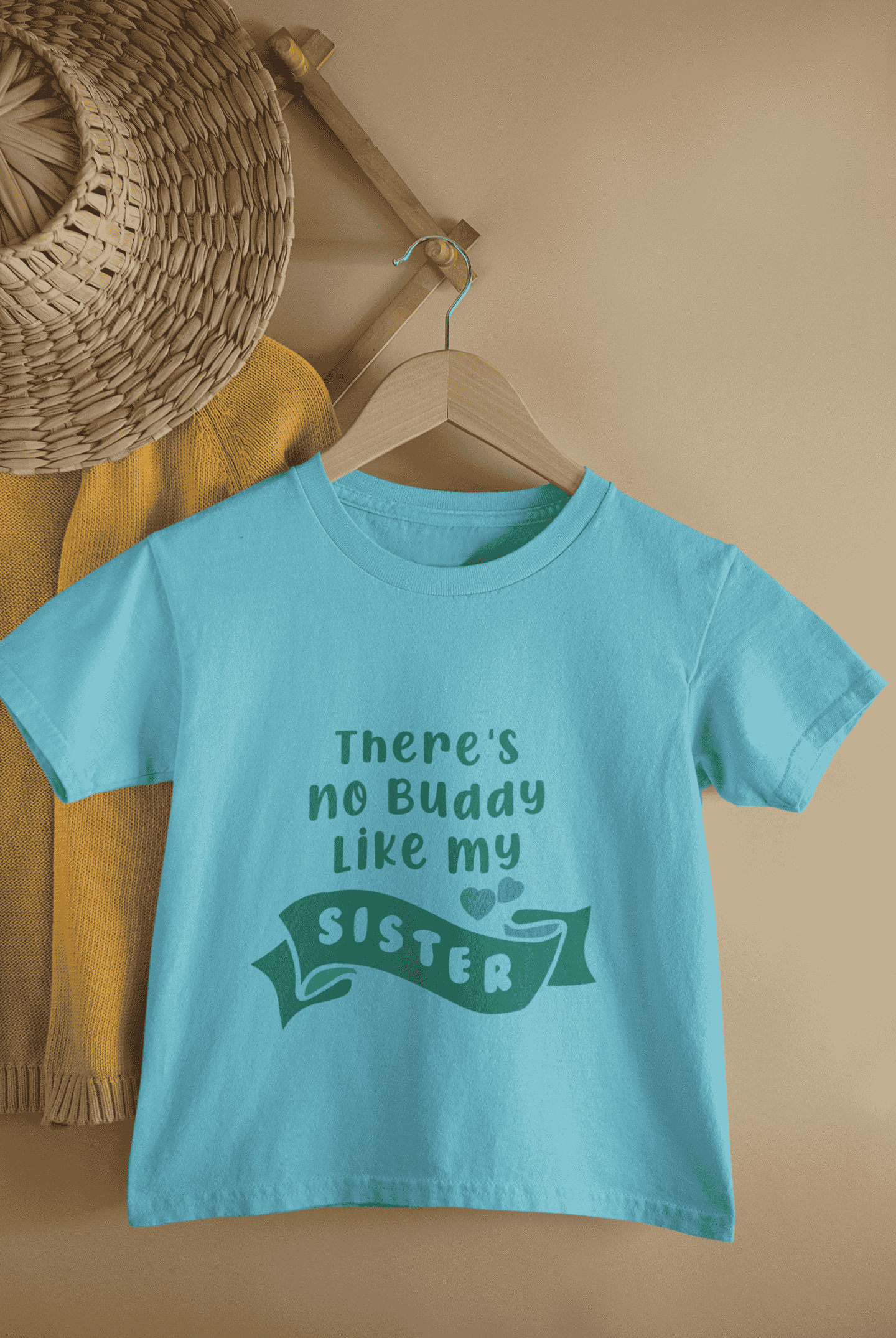 There Is No Buddy Like My Sister Rakshabandhan Half Sleeves T-Shirt for Boys -FunkyTeesClub