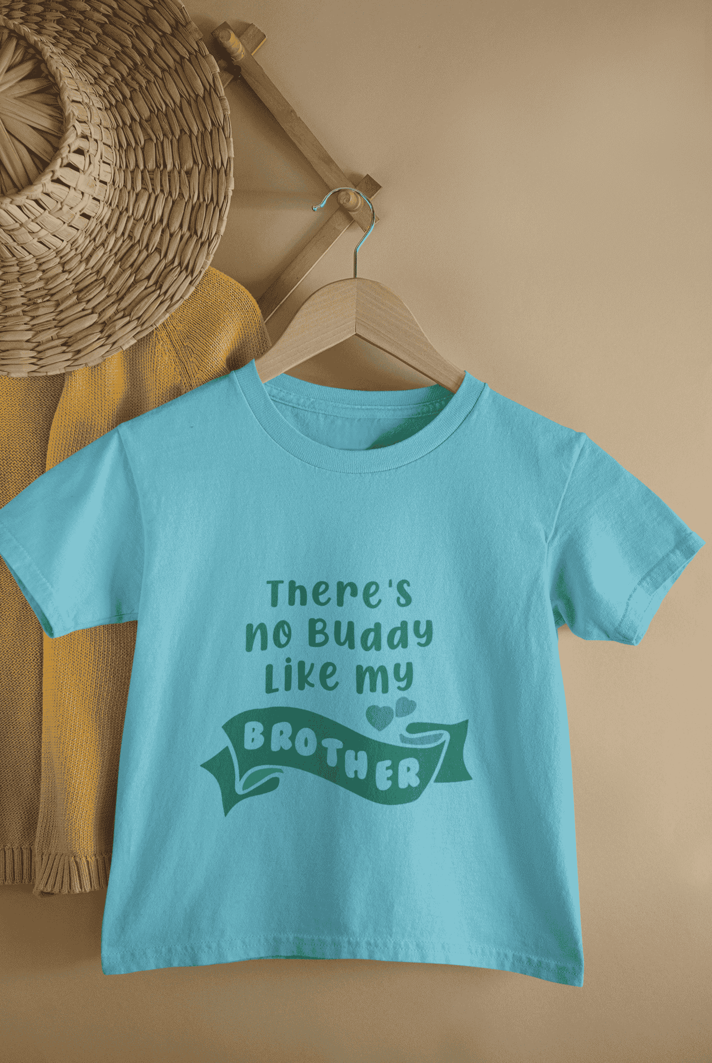 There Is No Buddy Like My Brother Rakshabandhan Half Sleeves T-Shirt For Girls -FunkyTeesClub