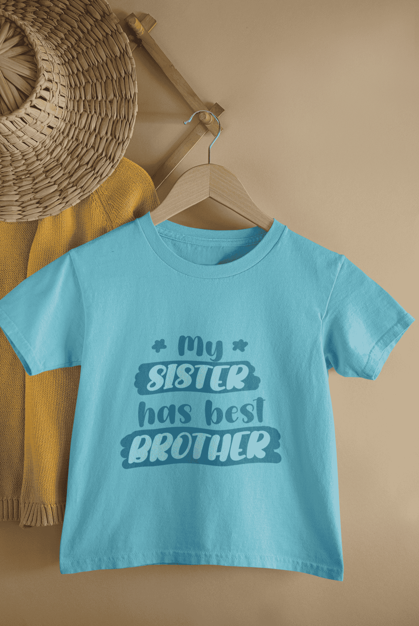 My Sister Has Best Brother Rakshabandhan Half Sleeves T-Shirt for Boys -FunkyTeesClub