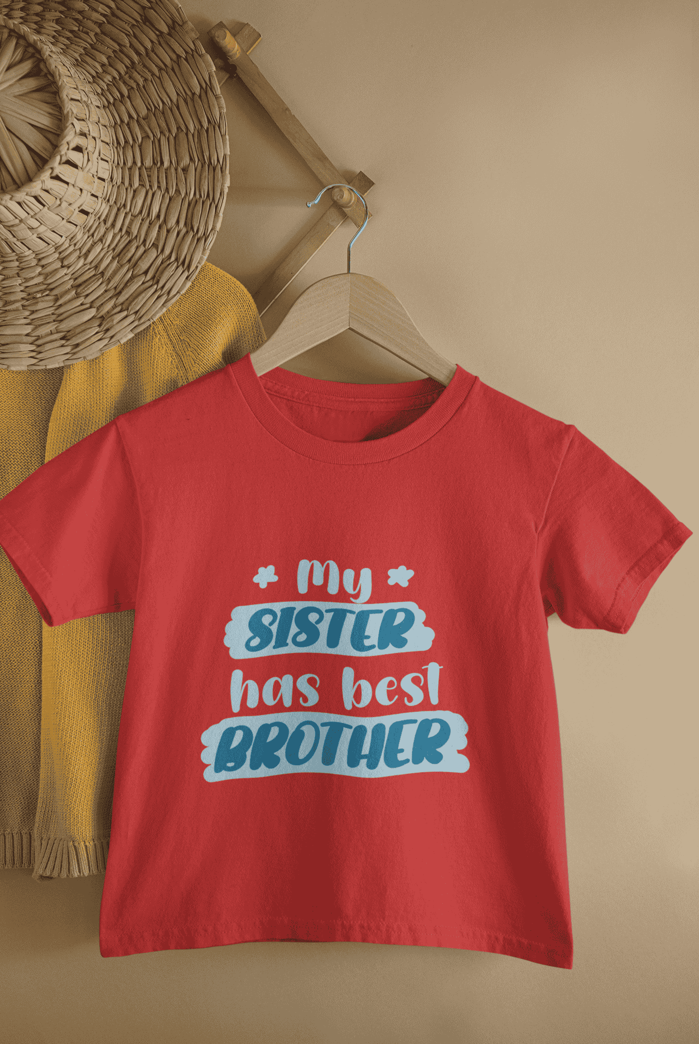 My Sister Has Best Brother Rakshabandhan Half Sleeves T-Shirt for Boys -FunkyTeesClub