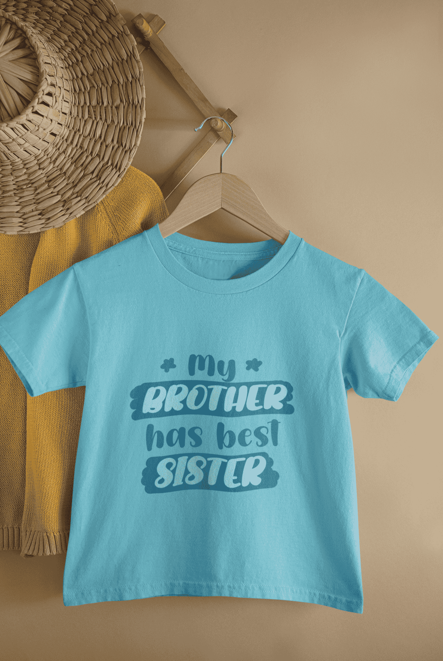 My Brother Has Best Sister Rakshabandhan Half Sleeves T-Shirt For Girls -FunkyTeesClub
