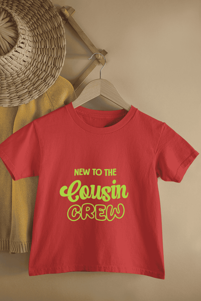 New To Cousin Crew Rakshabandhan Half Sleeves T-Shirt For Girls -FunkyTeesClub