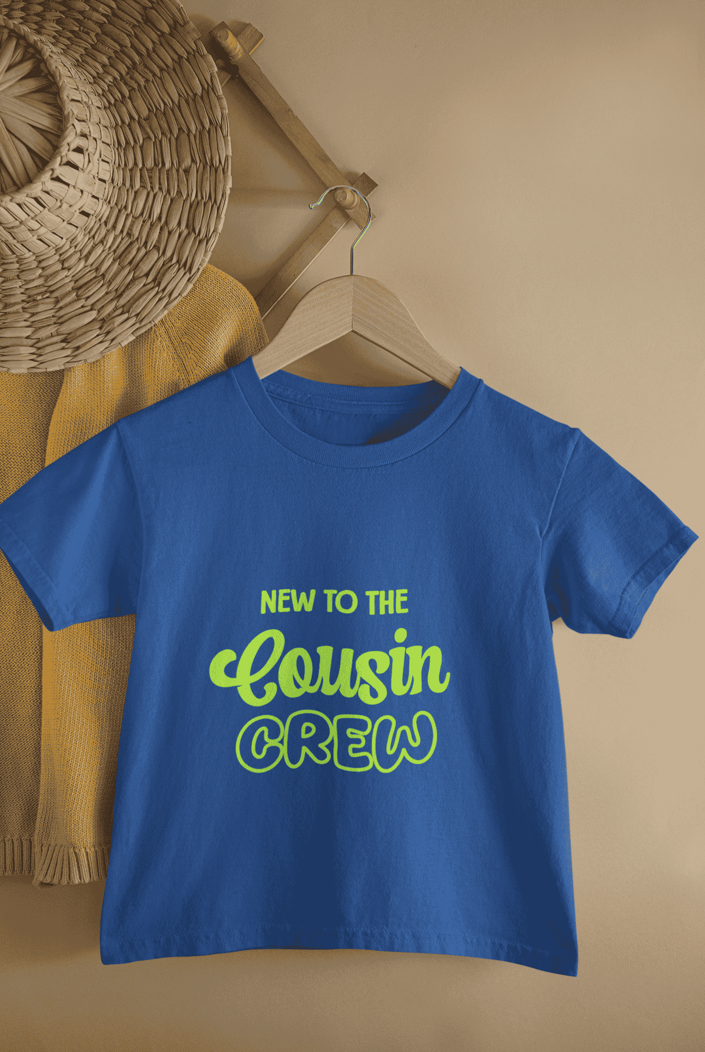 New To Cousin Crew Rakshabandhan Half Sleeves T-Shirt for Boys -FunkyTeesClub