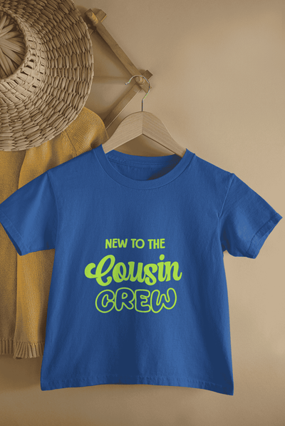 New To Cousin Crew Rakshabandhan Half Sleeves T-Shirt for Boys -FunkyTeesClub