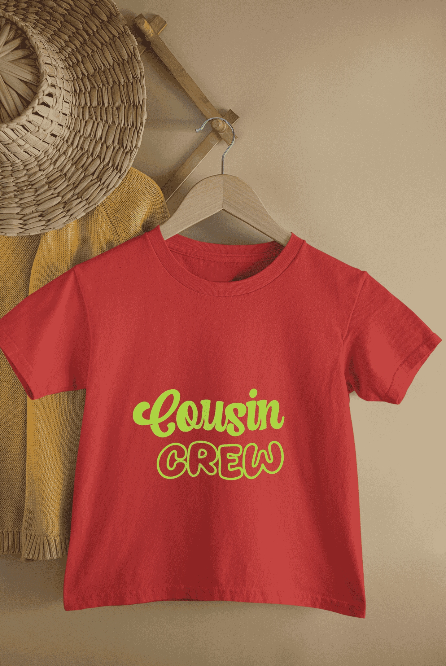 Cousin Crew Rakshabandhan Half Sleeves T-Shirt for Boys -FunkyTeesClub