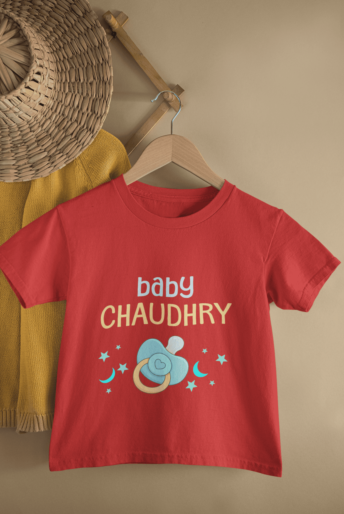 Custom Name Baby Surname Cute New Born Half Sleeves T-Shirt for Boys -FunkyTeesClub