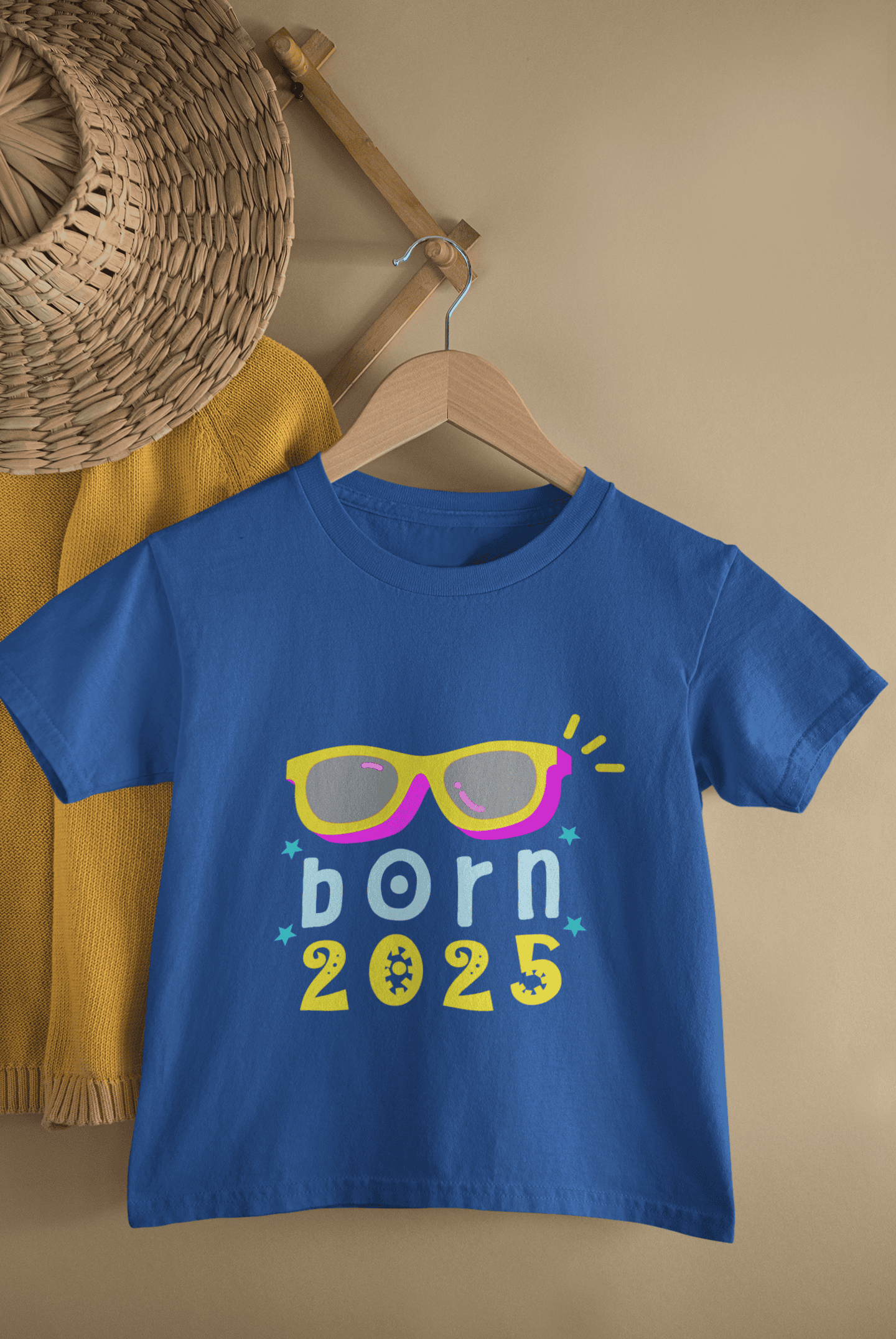 Custom Year Born In New Born Half Sleeves T-Shirt for Boys -FunkyTeesClub
