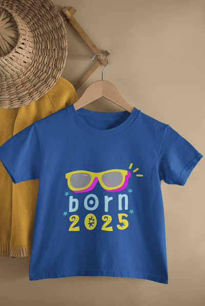 Custom Year Born In New Born Half Sleeves T-Shirt For Girls -FunkyTeesClub