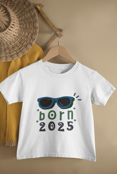 Custom Year Born In New Born Half Sleeves T-Shirt For Girls -FunkyTeesClub