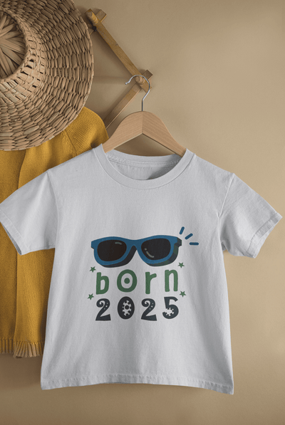 Custom Year Born In New Born Half Sleeves T-Shirt For Girls -FunkyTeesClub
