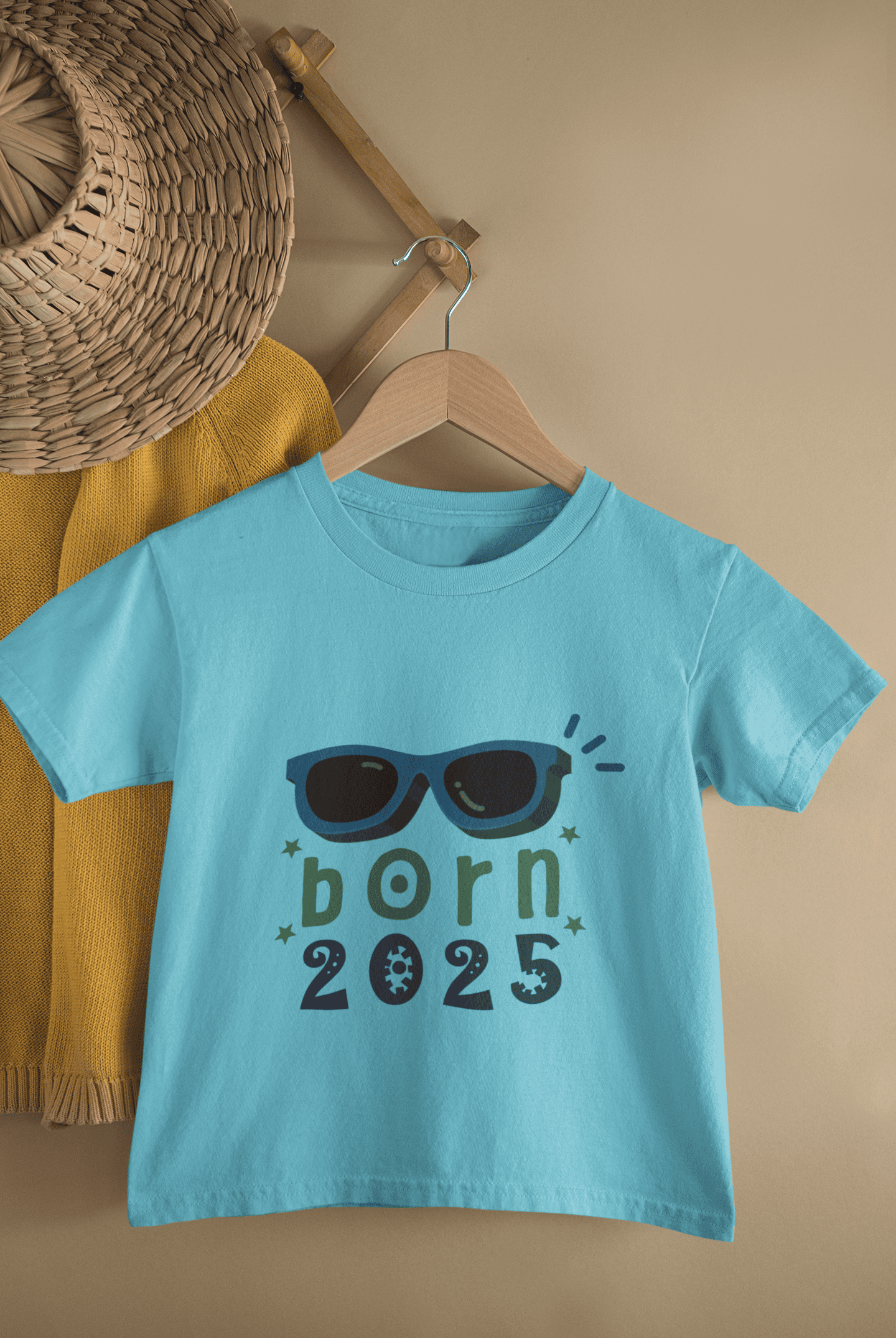 Custom Year Born In New Born Half Sleeves T-Shirt for Boys -FunkyTeesClub
