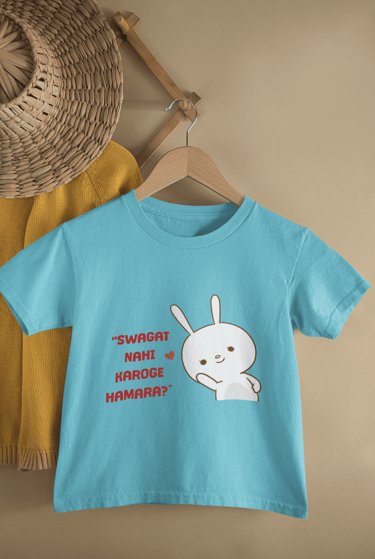 Swagat Nahi Karoge Hamara New Born Half Sleeves T-Shirt For Girls -FunkyTeesClub