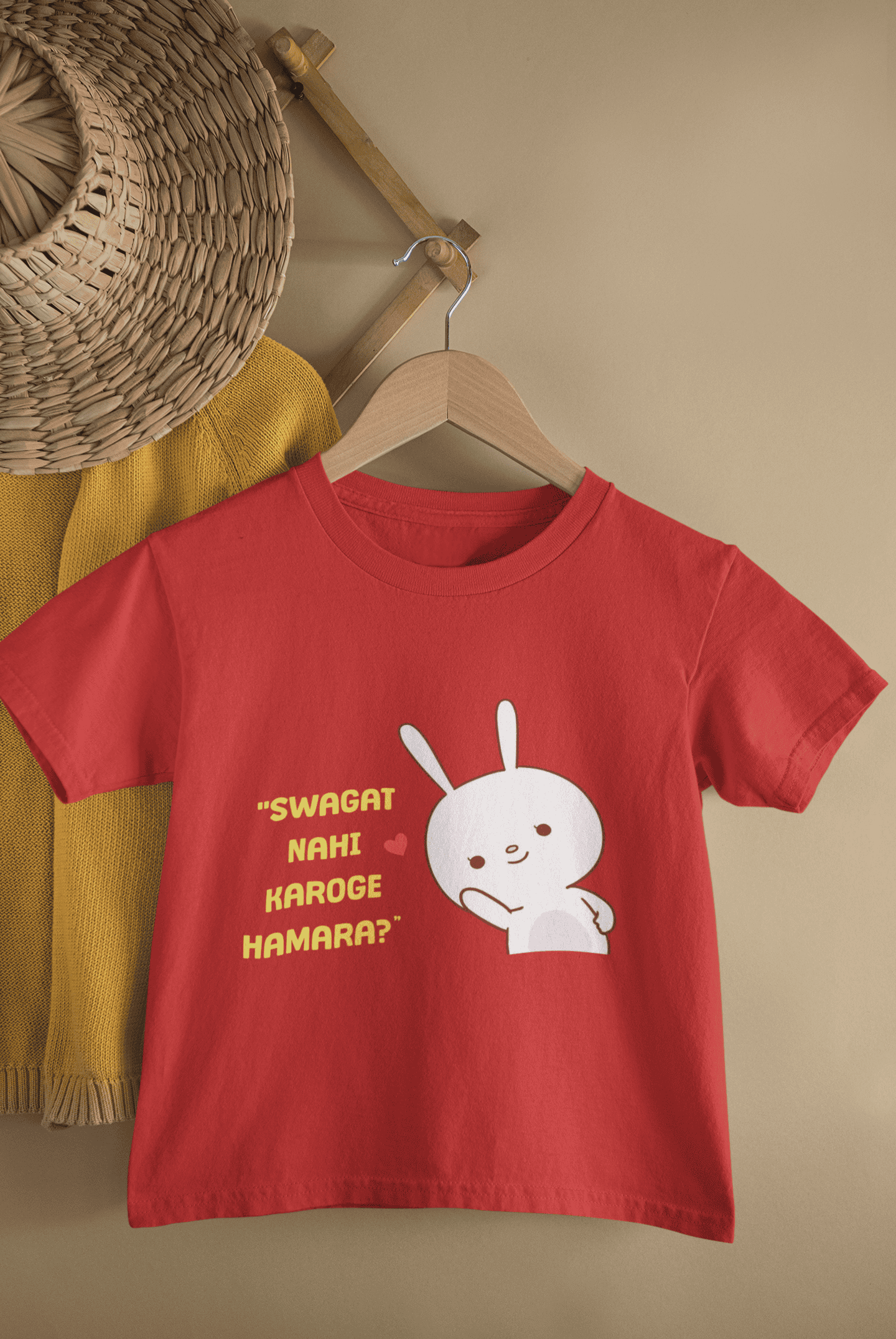 Swagat Nahi Karoge Hamara New Born Half Sleeves T-Shirt for Boys -FunkyTeesClub