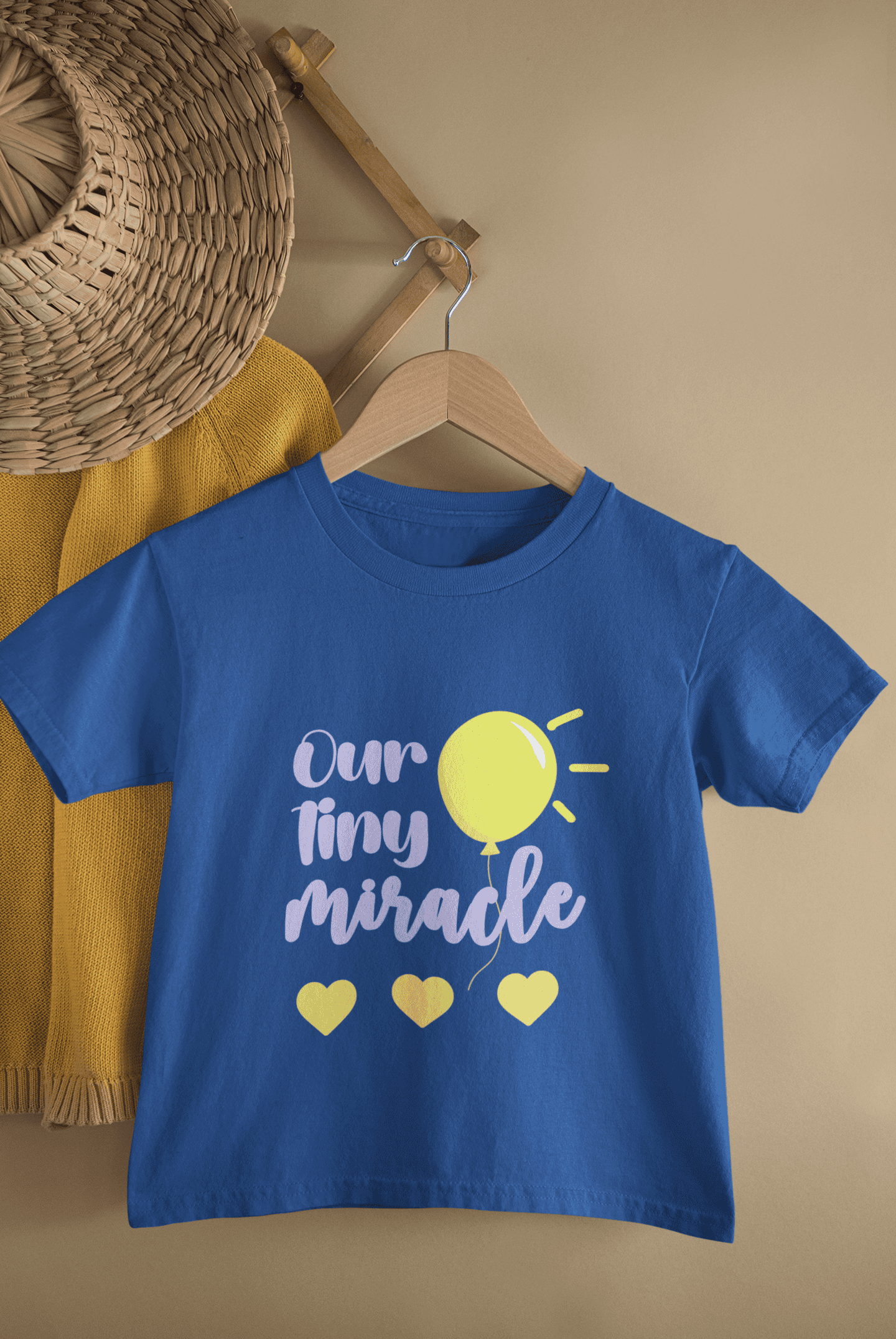 Our Tiny Miracle New Born Half Sleeves T-Shirt For Girls -FunkyTeesClub