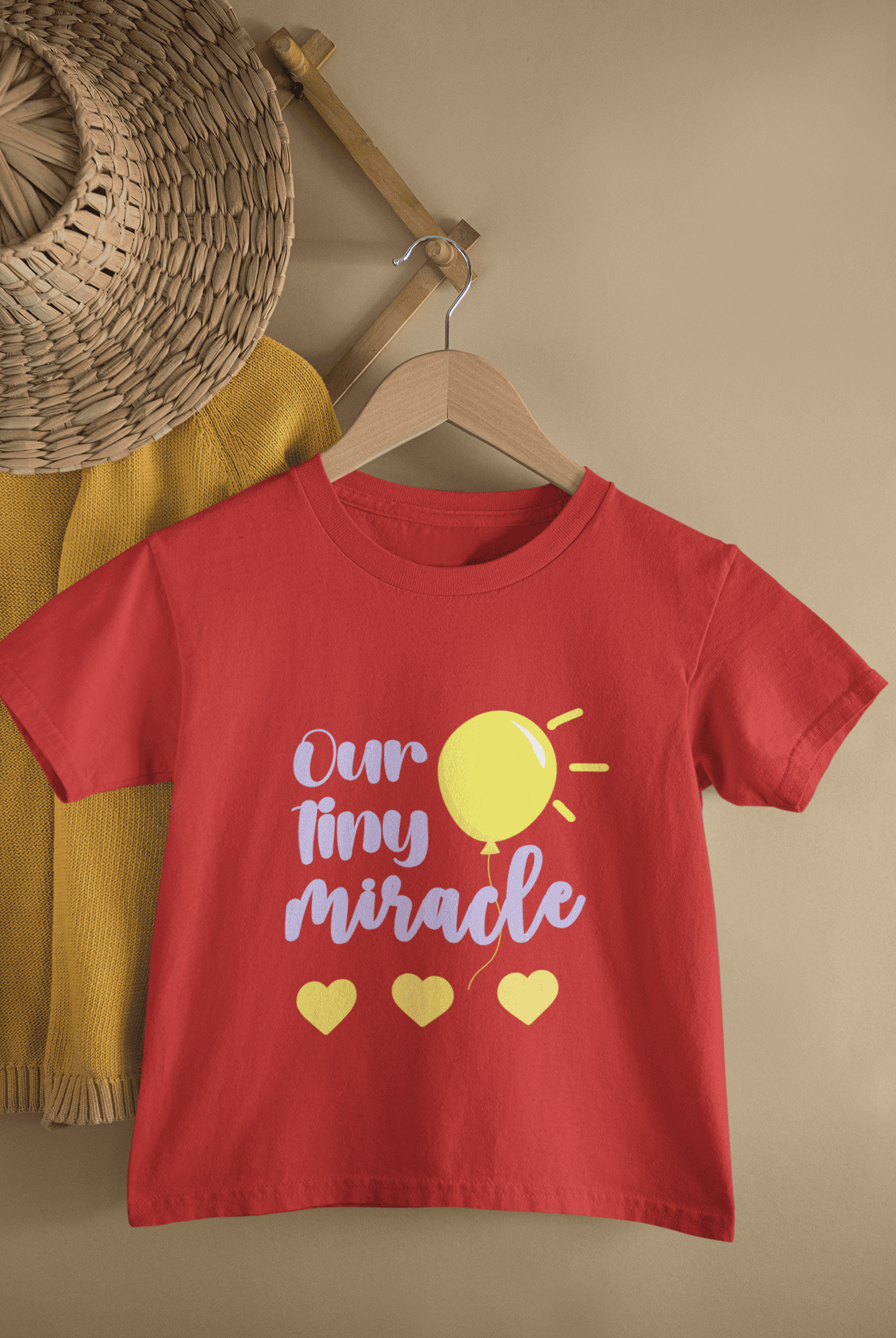 Our Tiny Miracle New Born Half Sleeves T-Shirt for Boys -FunkyTeesClub
