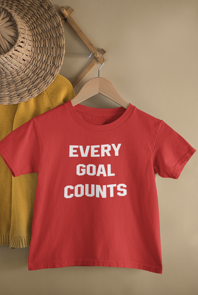 Every Goals Counts Half Sleeves T-Shirt for Boy-FunkyTeesClub