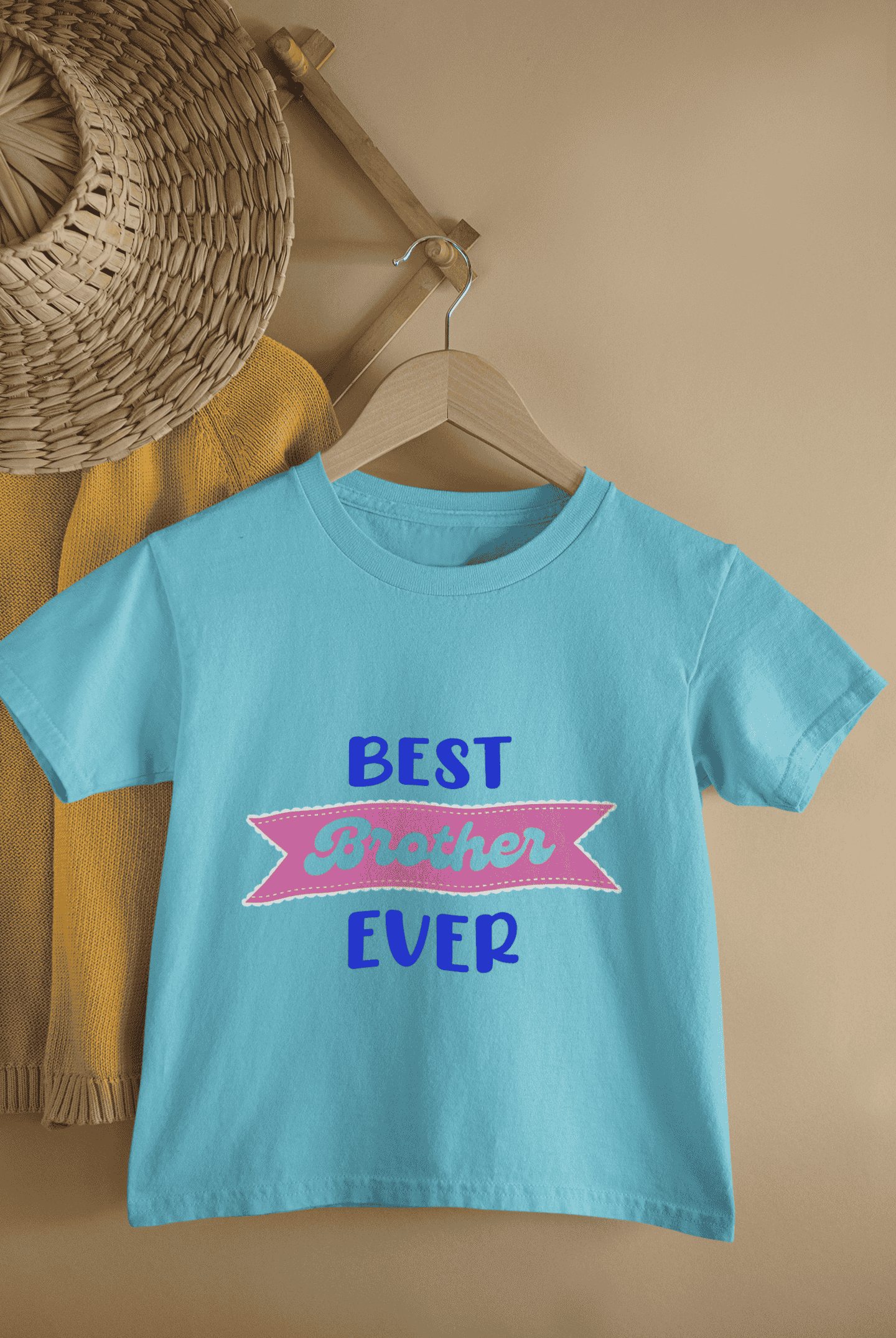 Best Brother Ever Rakshabandhan Half Sleeves T-Shirt for Boys -FunkyTeesClub