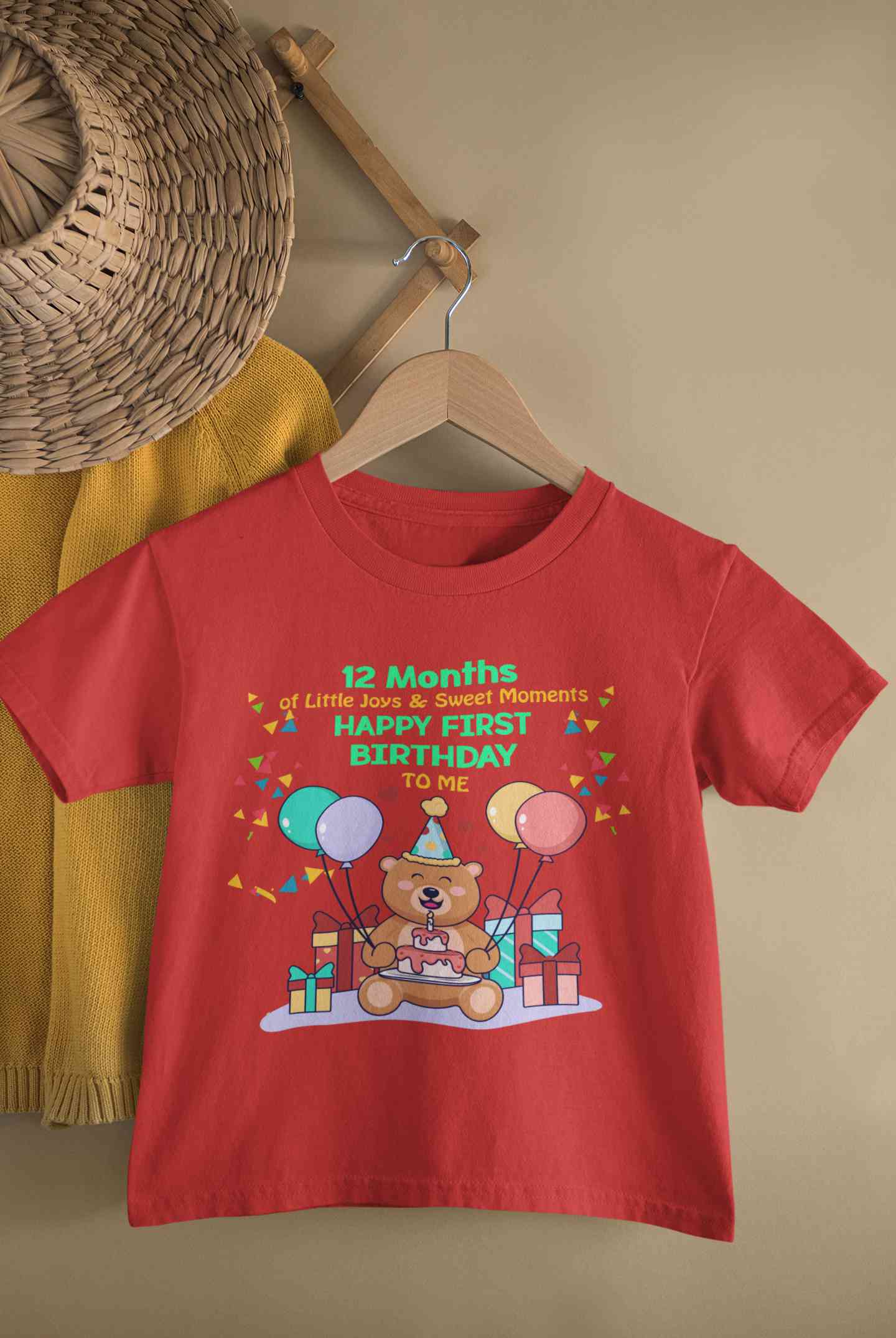 My First Birthday Half Sleeves T-Shirt for Boy-FunkyTeesClub