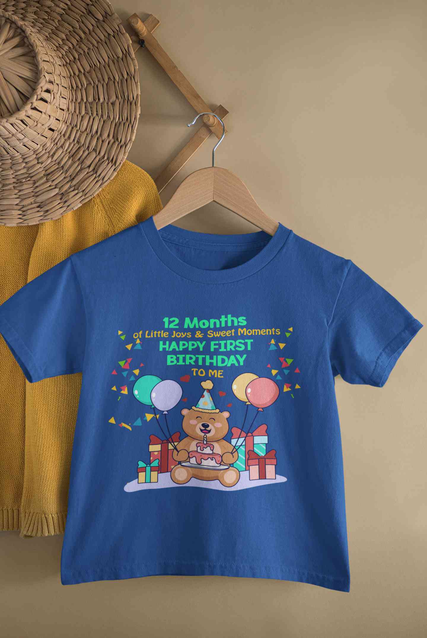 My First Birthday Half Sleeves T-Shirt for Boy-FunkyTeesClub