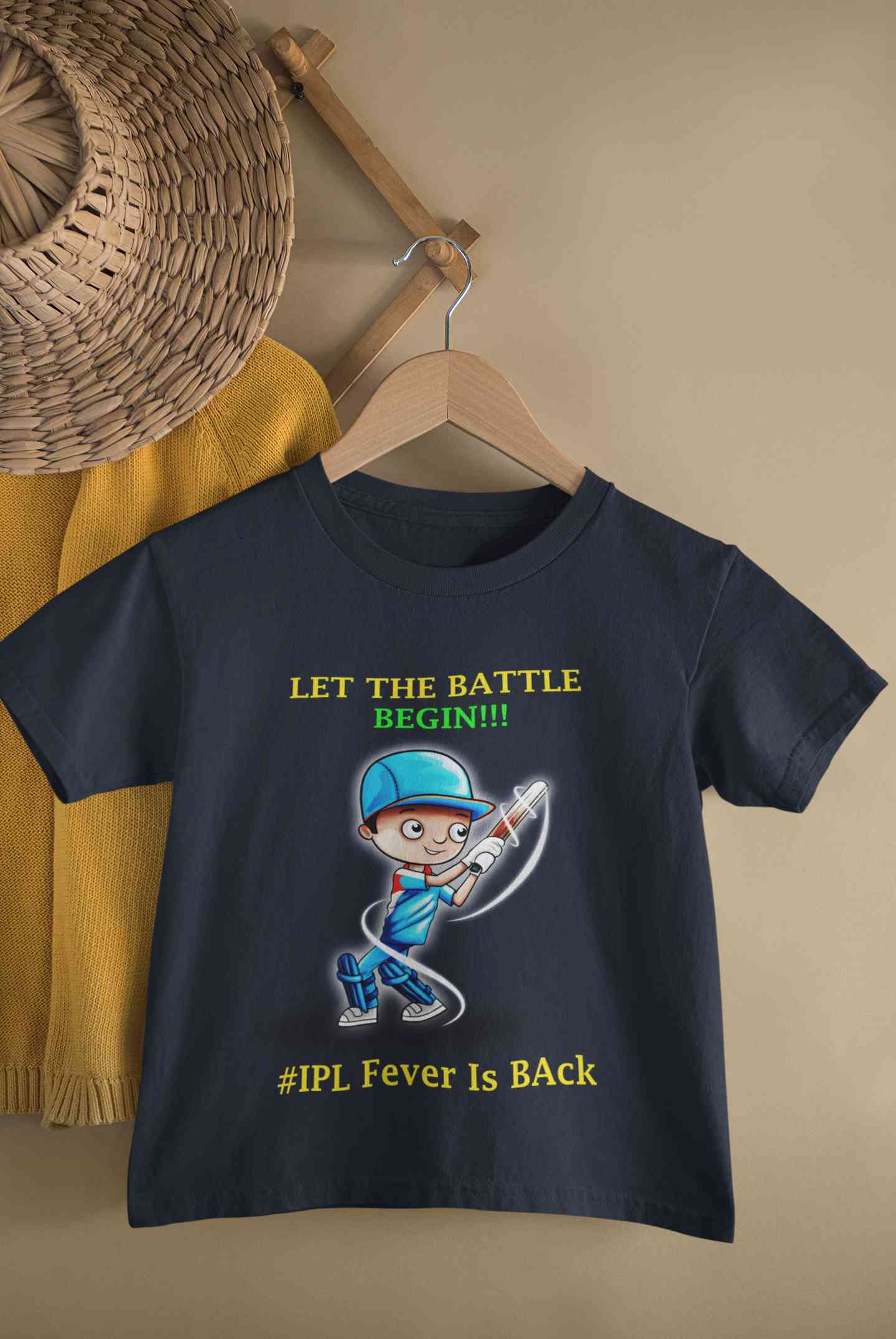 IPL Fever Is Back Half Sleeves T-Shirt for Boy-FunkyTeesClub